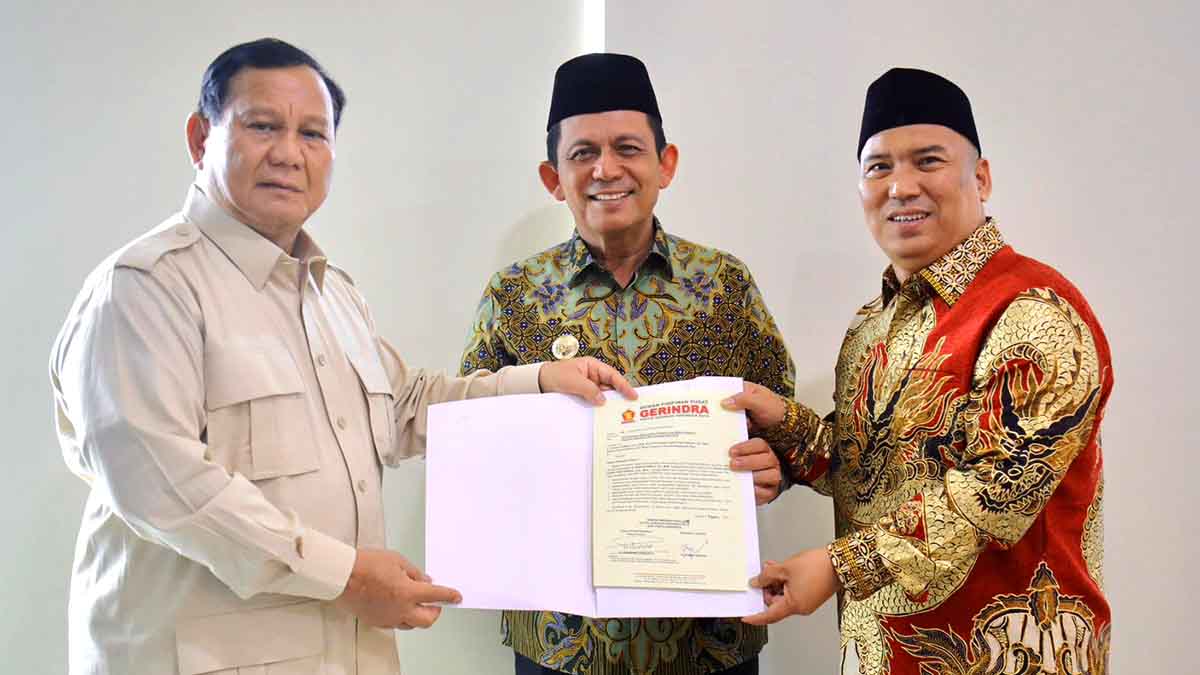 Ansar Ahmad dan Nyangnyang Haris Pratamura Resmi Diusung Gerindra untuk Pilgub Kepri 2024