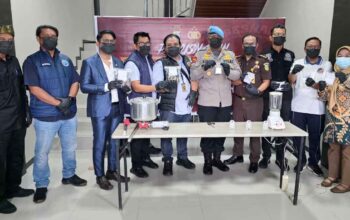 Vape Narkotika, Sabu dan Ekstasi Dimusnahkan Polres Karimun