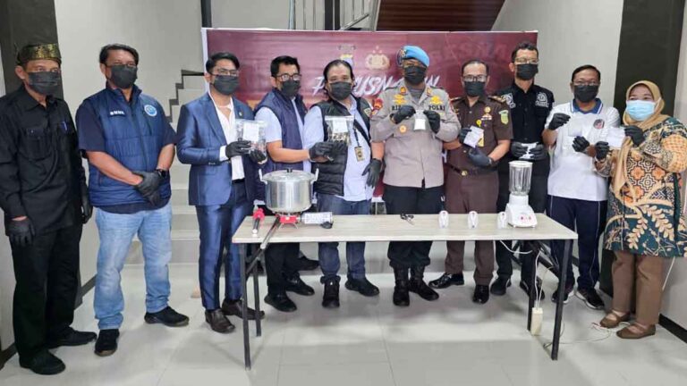 Vape Narkotika, Sabu dan Ekstasi Dimusnahkan Polres Karimun